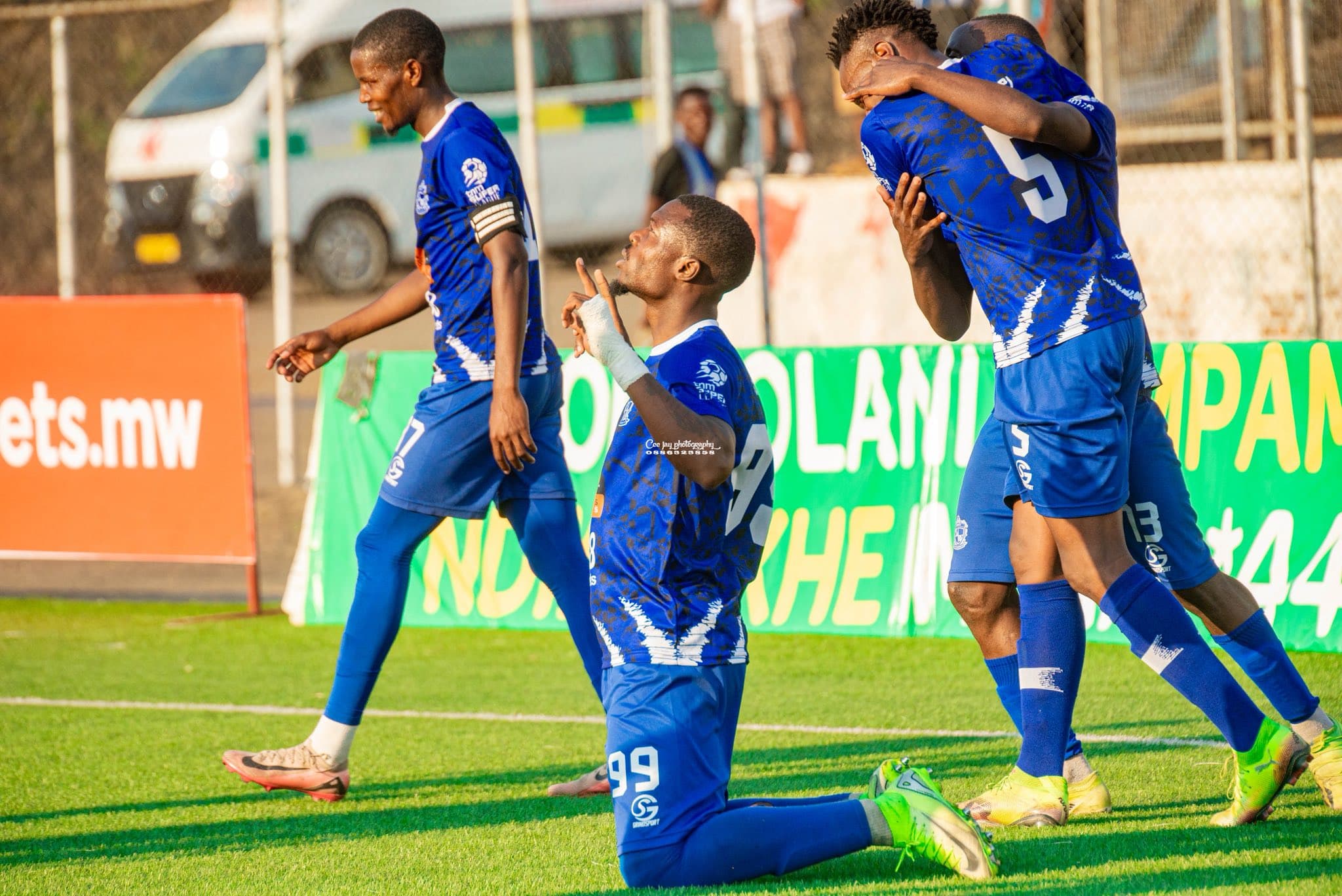 Sama Tanjong celebrating for Mighty Wanderers FC