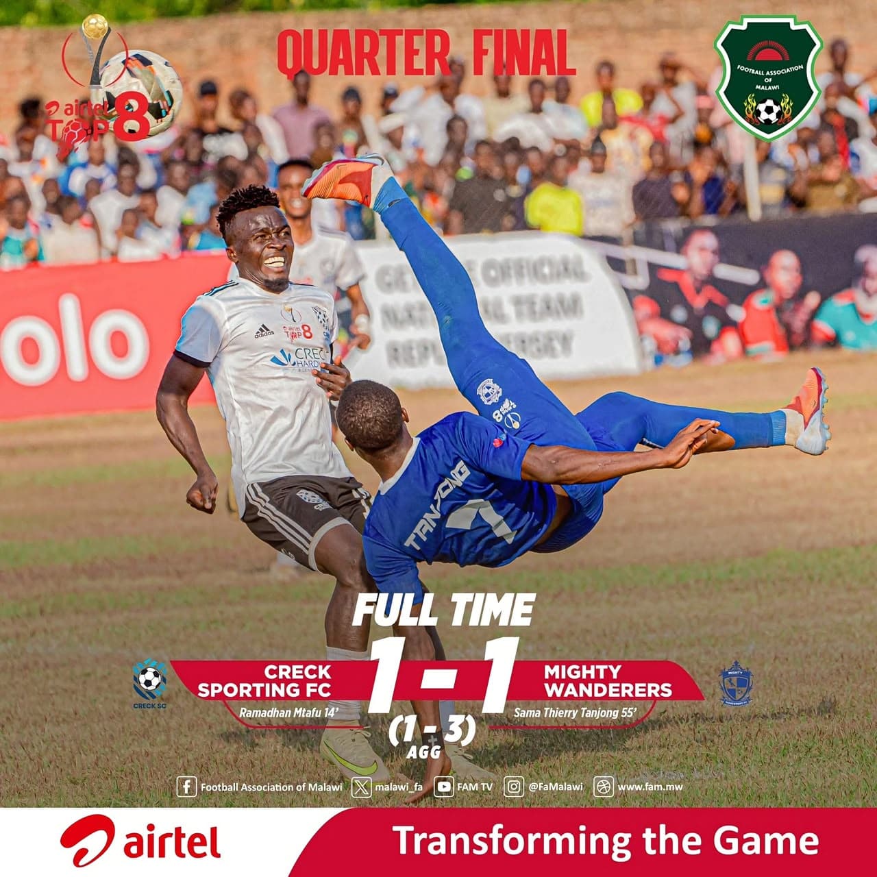 Kingbossi Player of the Week after Airtel Top 8 Bicycle Kick